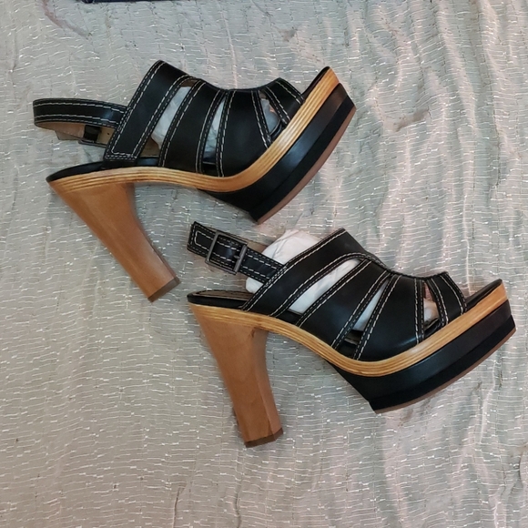 Splendid Shoes - Spendid Black Platform Honolulu Heels sz9.5